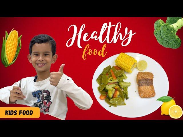 Grilled fish, vegetables & corn - Recipe for kids & the family