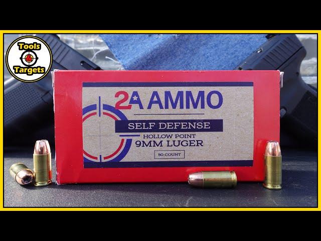 An Unknown HERO?...2A AMMO 9mm 124 Grain Self-Defense Ammo Ballistic Gel Test & Review!