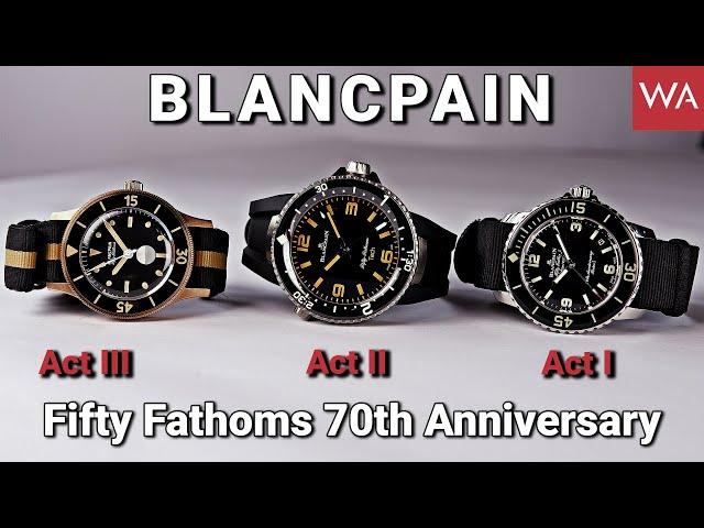 BLANCPAIN Fifty Fathoms. The Art of Diving since the early 1950s. Act I, II and III in ONE video.