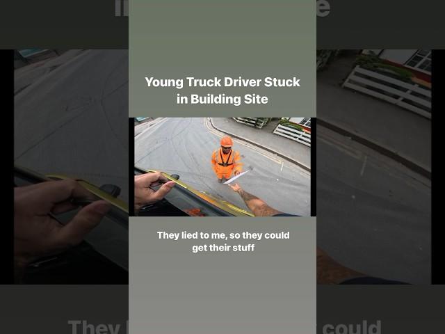 Young Truck Driver Stuck in Building Site, part 1 … #truckinguk #hgvdriver #truck #trucking