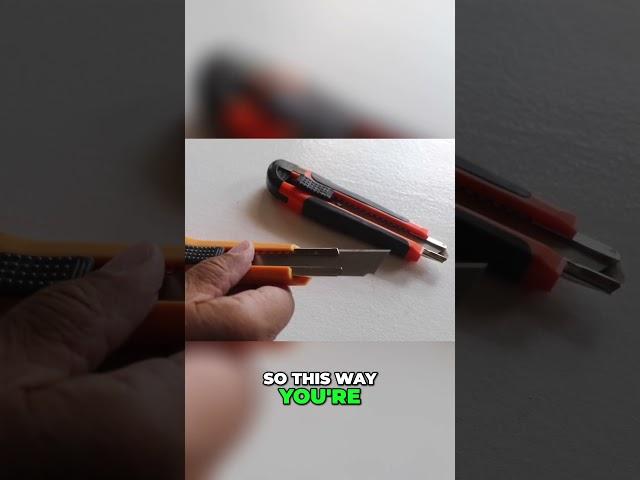 Hidden Tool in a Utility Knife #seejanedrill#utilityknife
