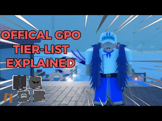 [GPO] New Official Item TIER-LIST EXPLAINED