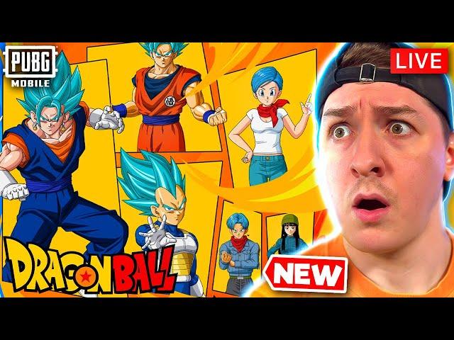 OPENING NEW DRAGON BALL SKINS IN PUBG MOBILE! LIVE