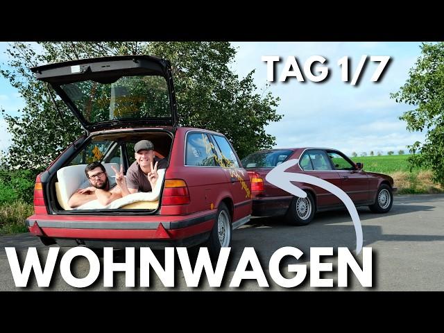 2.200 km Roadtrip: Wir schlafen in einem halben BMW E34 | Folge 1