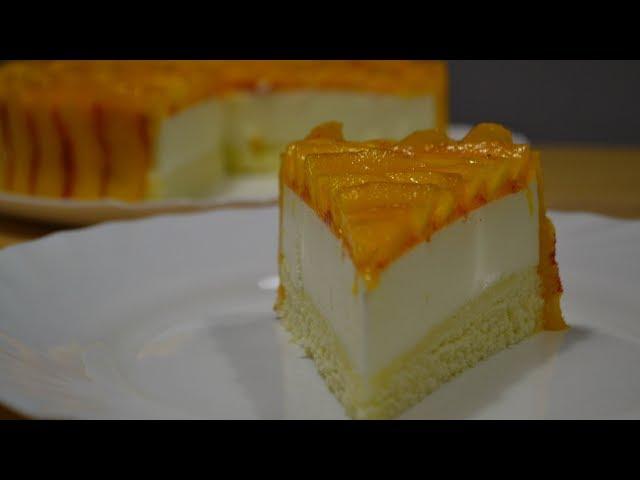 Йогуртовый Торт с Персиками (Райский Вкус)) Yogurt cake with peaches