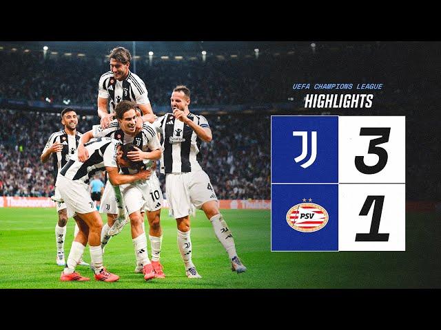 HIGHLIGHTS UCL | Juventus 3-1 PSV | Yildiz, McKennie & Nico's Goal