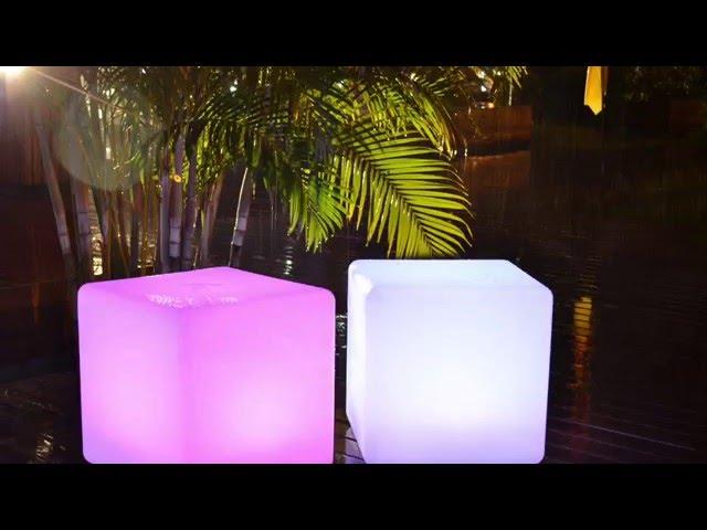 LED mood cube, LED cube chair, PE cubes