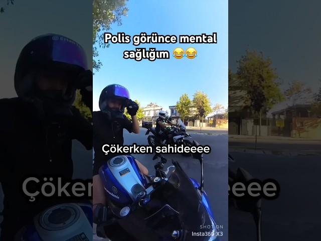 Polis görünce mental sağlığım  #shorts #keşfet #kurye #motovlog #viral #fyp #trendyolgo #tiktok