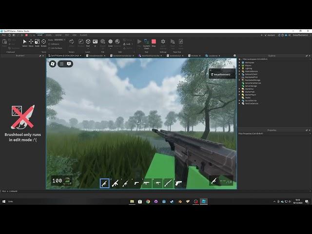 Modified Roblox Fps template new features