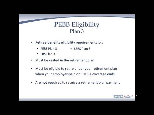 PEBB Retiree Benefits