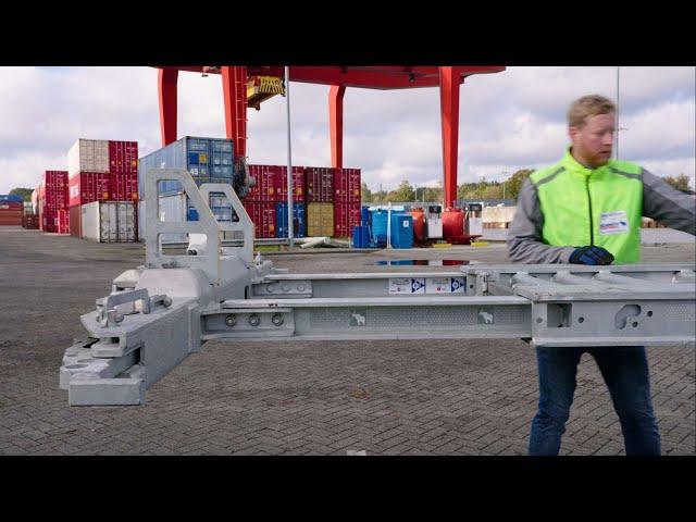 Front extention for Schmitz Cargobull container chassis