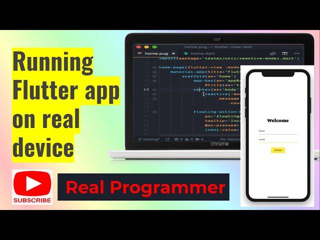 How to run flutter app on real device | Setting real device and Visual Studio code| #flutter #device