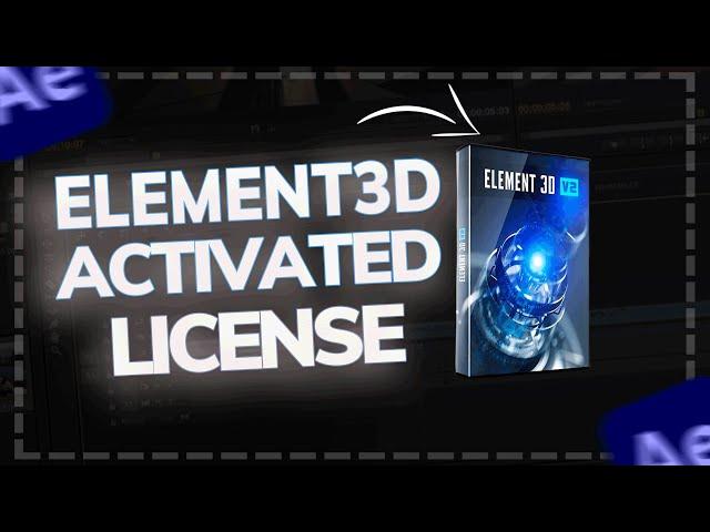 Element 3D Free Download  // After Effects // Activated license // 2025 // v2.2.3