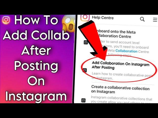 How To Add Collaboration In Instagram Post/Reel After Posting!