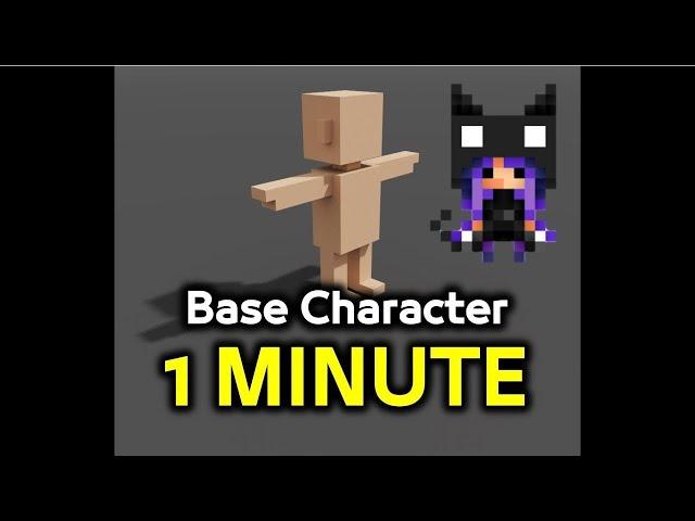 Make a character in 1 MINUTE - Magica Voxel