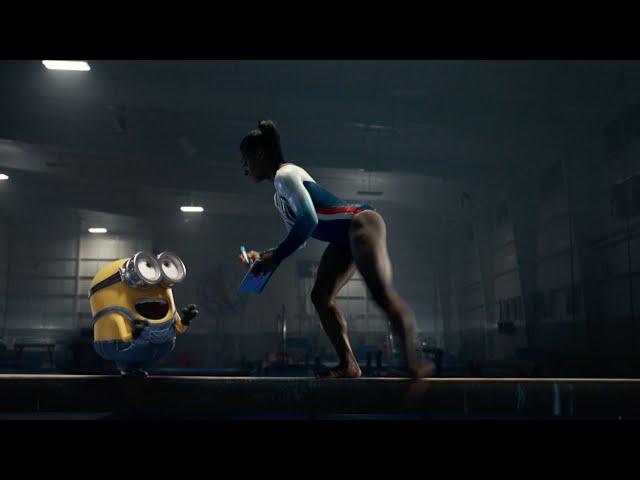 The Minions interrupt Simone Biles' Olympic Training | NBC Sports