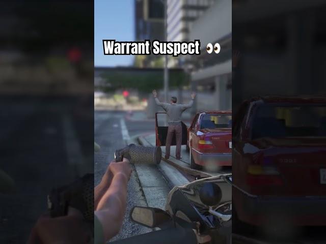 How warrant suspects get treated  #gta5 #lspdfr #shorts