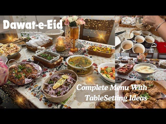 Dawat Ho Tou AisiEID VLOG|Baked Fish| Grand Menu & Table Decor| Cooked by Sabeen