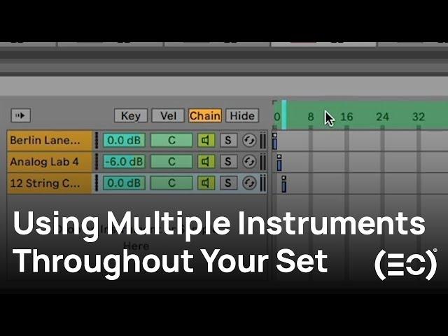 Using Multiple Instruments with the Chain Selector - Ableton Live