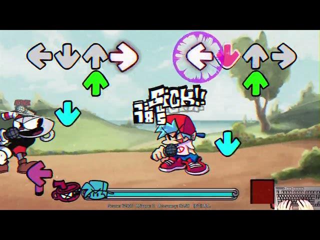 FNF Indie Cross Cuphead - Technicolor Tussle (FC) (Parry Mechanic) (4k)