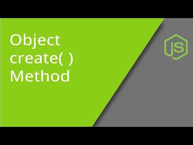 JavaScript Object create method