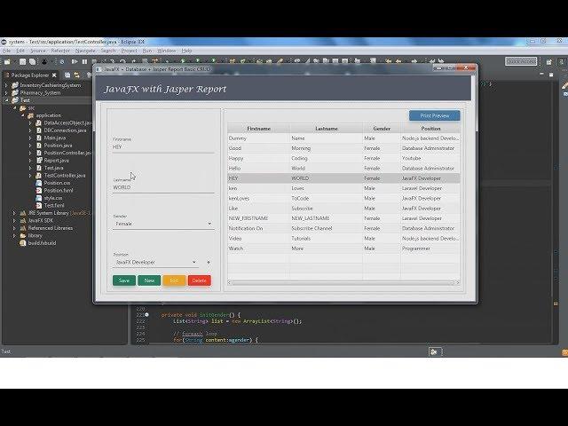 08 - JavaFX CRUD - Updating and deleting data from tableview and database