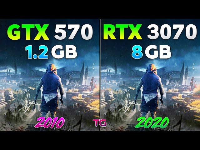 GTX 570 vs RTX 3070 - 10 Years Difference