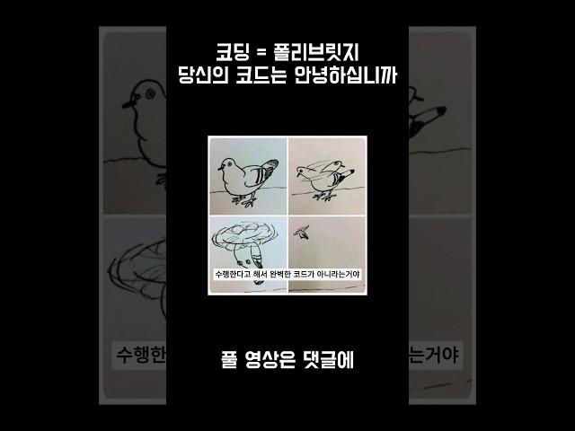 코딩은 폴리브릿지다. 당신의 코드는 안녕하십니까? #코딩 #개발자 #프로그래밍