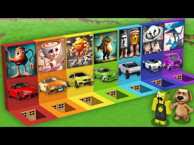 SURVIVAL IN BALLERINA CAPPUCCINO  TRALALERO TRALALA  TA TA TA SAHUR CAR BASE in Minecraft !