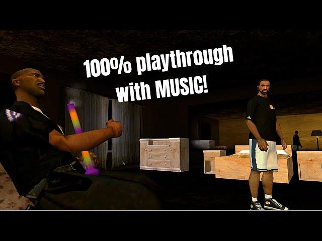 GTA San Andreas 100% (With MUSIC & extra tasks) Part #1