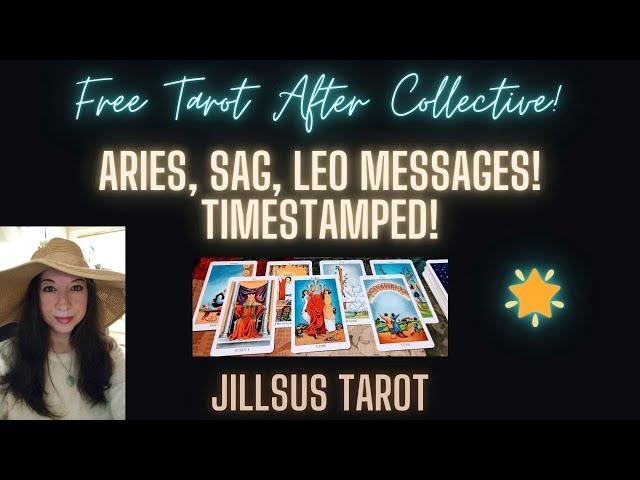 FREE TAROT & Aries, Sag, Leo Messages! Timestamped! $11 Mini's!