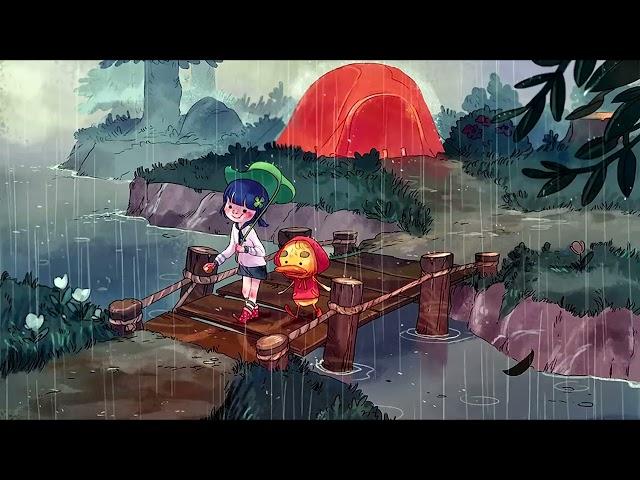 a rainy town || animal crossing ost + thunderstorm ambience