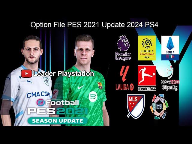 Option File PES 2021 Update 2024 V7 PS4