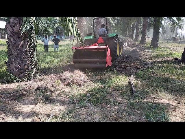 Usage of Mulcher in Oilpalm Garden