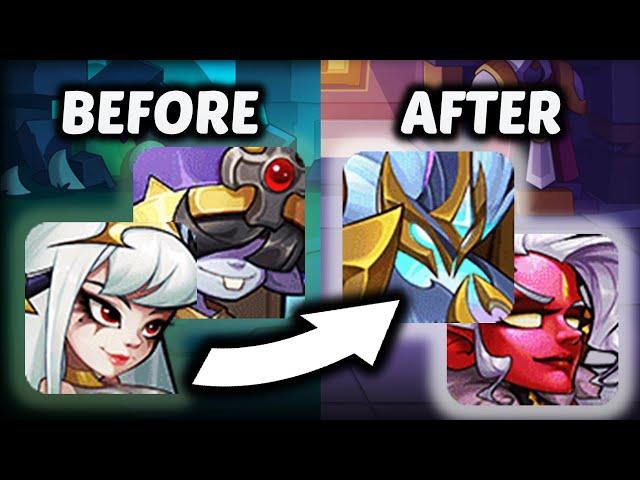 How to change from ELOISE to a Transcendence Team in IDLE HEROES