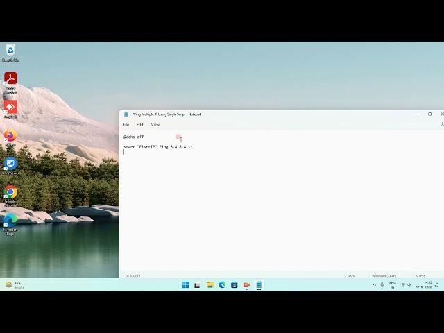 Ping Multiple IP Using Single BATCH File || Total IT Solutions