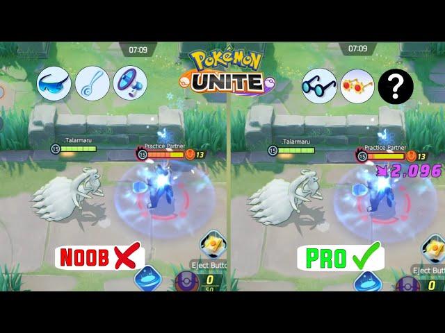 Alolan Ninetales Correct Build To Deal More Damage ! Pro guide | Alolan Ninetales Pokemon unite