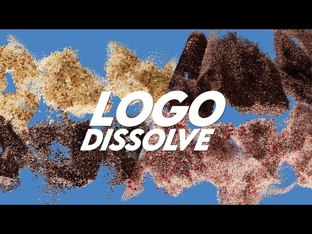 C4D 2024.4 Particles Cereals Logo Dissolve / Reveal Effect