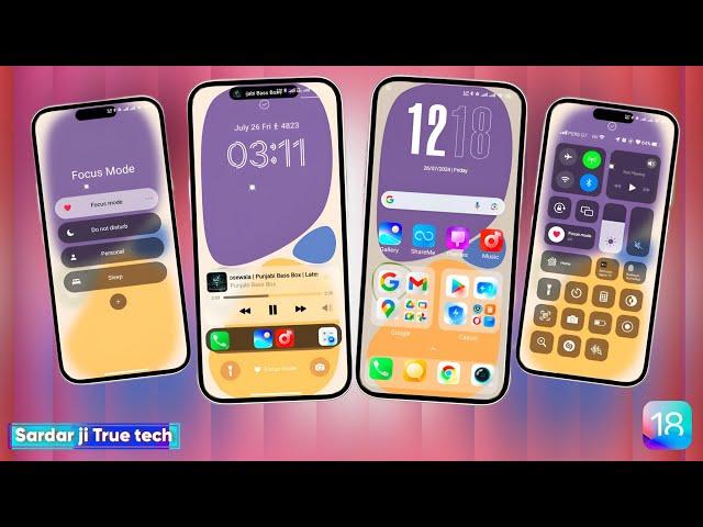  Premium iOS theme for MiUI/HyperOS | iOS 18 Features & Control Centre | sardar ji True tech