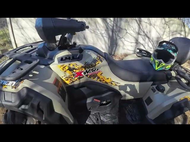 Quadowy Life - #45 Loncin 550 XWolf  szybki test ; ciąganie KŁODY , jazda z przyczepą