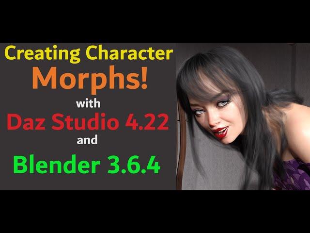 Daz Studio: Character Morphs in BLENDER!!!