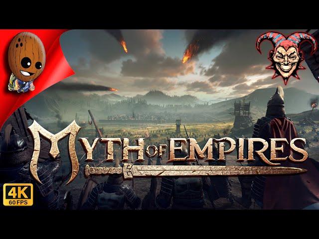 Myth of Empires ПВП сервер И снова битва за Магистрат 4К Прохождение #36