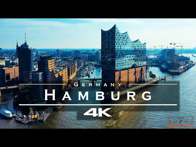 Hamburg, Germany  - by drone [4K]