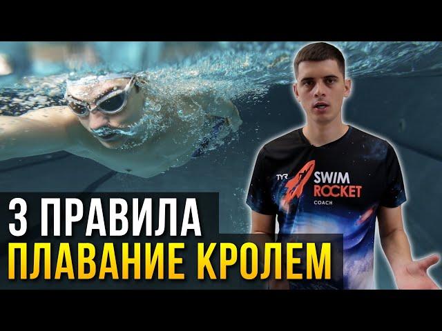 Как плавать кролем? Первый урок для начинающих - ТЕХНИКА
