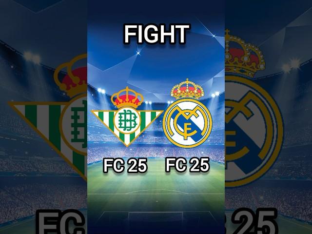 Real Betis in FC 25  Real Madrid in FC 25 #fifa #football #shorts