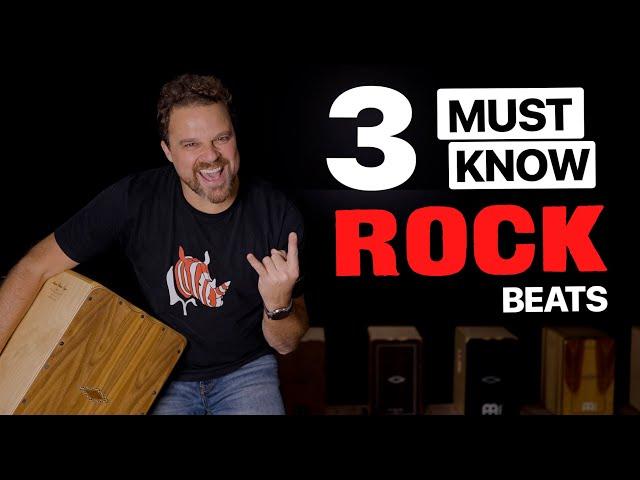 3 MUST KNOW Rock Beats For Beginner Cajon Players