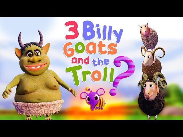 Three Billy Goats and the Troll | Bedtime English Stories For Kids | Elefaanty