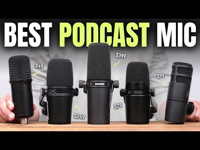 7 QUALITY Microphones For PODCASTING (2024) | Shure SM7B, MV7, AT2040 & Icon Pro