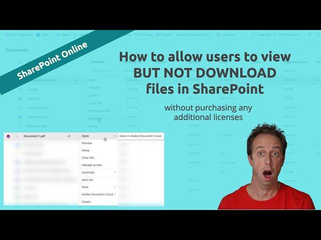 How to block file downloads in SharePoint Online!