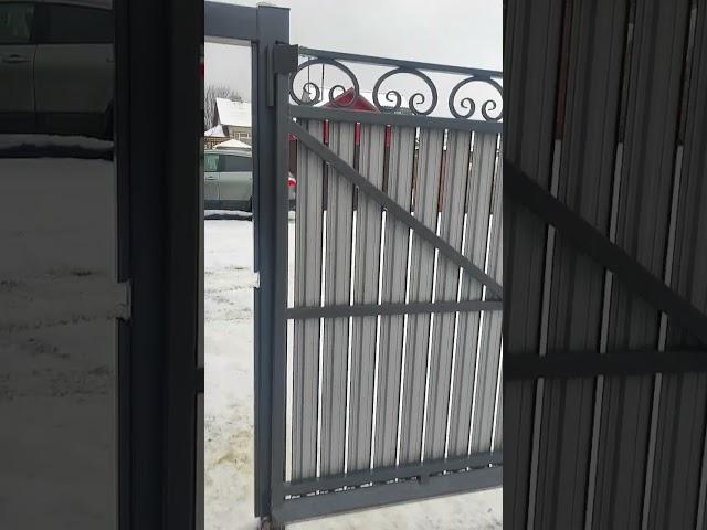 Откатные ворота по системе Якселя